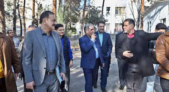 بازدید رییس دانشگاه از دانشکده توانبخشی