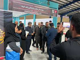 ارایه خدمات به زائران مراسم وداع با رهبر شهید انقلاب در فیروزکوه