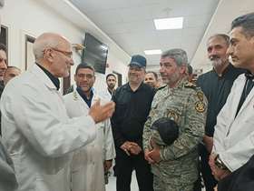 بازدید سخنگوی ارتش و نمایندگان وزارت بهداشت از درمانگاه امام سجاد(ع)