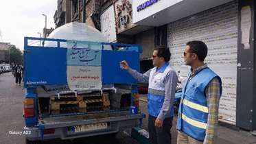 نظارت بهداشتی کارشناسان مرکز بهداشت شمال بر مهمانی ۱۰ کیلومتری غدیر