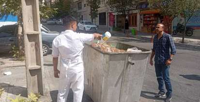 معدوم سازی مواد غذایی فاسد در منطقه شمال تهران