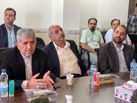 بازدید معاون توسعه دانشگاه از روند تکمیل بیمارستان الغدیر بومهن  