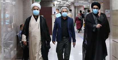 بازدید مسئول نهاد نمایندگی مقام معظم رهبری در دانشگاه از بیمارستانهای تابعه