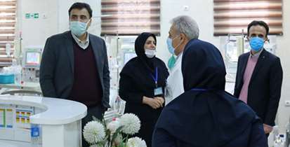 بازدید معاون درمان دانشگاه از بیمارستان شهدای گمنام 