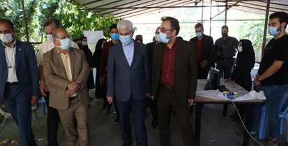 بازدید فرمانده ستاد مقابله با کرونای پایتخت از مراکز تجمیعی واکسیناسیون پارک طالقانی و باغ پرندگان