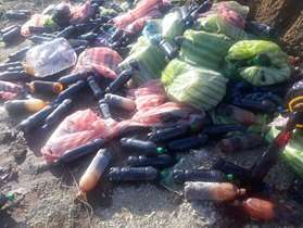 کشف و ضبط بیش از 11 تن آبمیوه غیر مجاز در پاکدشت