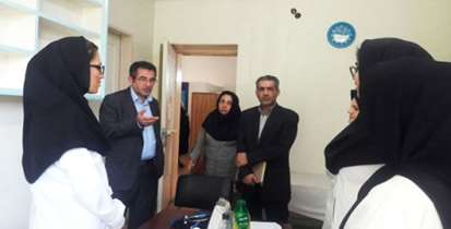 بازدید معاون امور بهداشتی دانشگاه از مرکزخدمات جامع سلامت پور هدایت