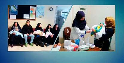 بازدید معاون امور بهداشتی از مرکز شمال/غربالگری 85 کودک در نخستین روز تعطیلات