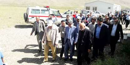 استاندار تهران از خدمات کمپ بهداشتی درمانی دشت لار بازدید کرد
