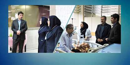 بازدید نوروزی معاون تحقیقات و فناوری از بیمارستان های طالقانی و اختر 