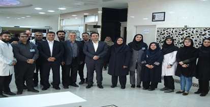 مراسم معارفه مدیر جدید بیمارستان شهدای گمنام برگزار شد