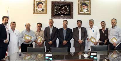 تجلیل از جانبازان بیمارستان امام حسین (ع)