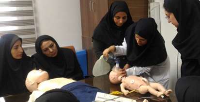آموزش عملی احیای پایه کودکان و شیرخواران در بیمارستان کودکان مفید