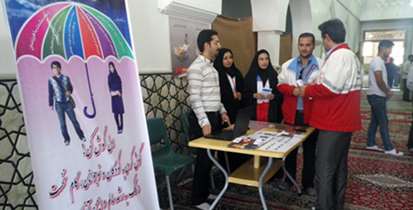 برپایی نمایشگاه پیشگیری از اعتیاد در مصلی نماز جمعه شهرستان پیشوا