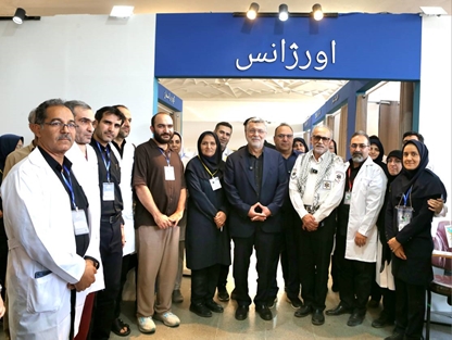 حضور مسئولان کشوری و دانشگاهی در بیمارستان تخصصی موقت دانشگاه علوم پزشکی شهید بهشتی